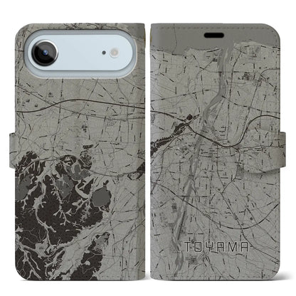 【富山（富山県）】地図柄iPhoneケース（手帳タイプ）
