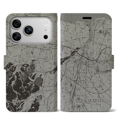 【富山（富山県）】地図柄iPhoneケース（手帳タイプ）