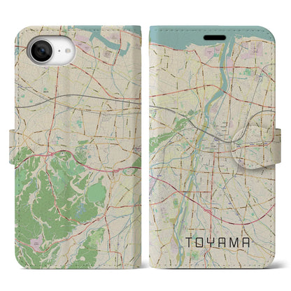 【富山（富山県）】地図柄iPhoneケース（手帳タイプ）