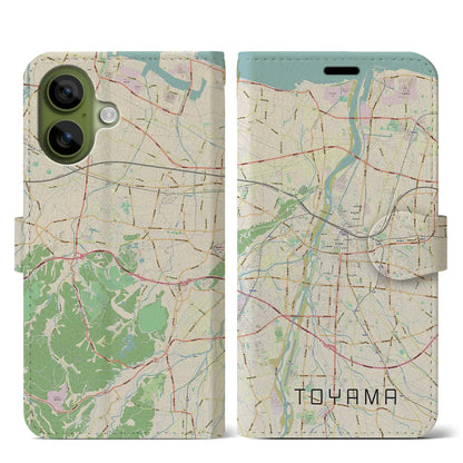 【富山（富山県）】地図柄iPhoneケース（手帳タイプ）