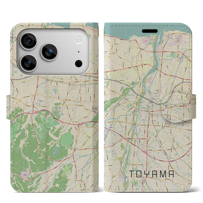 【富山（富山県）】地図柄iPhoneケース（手帳タイプ）