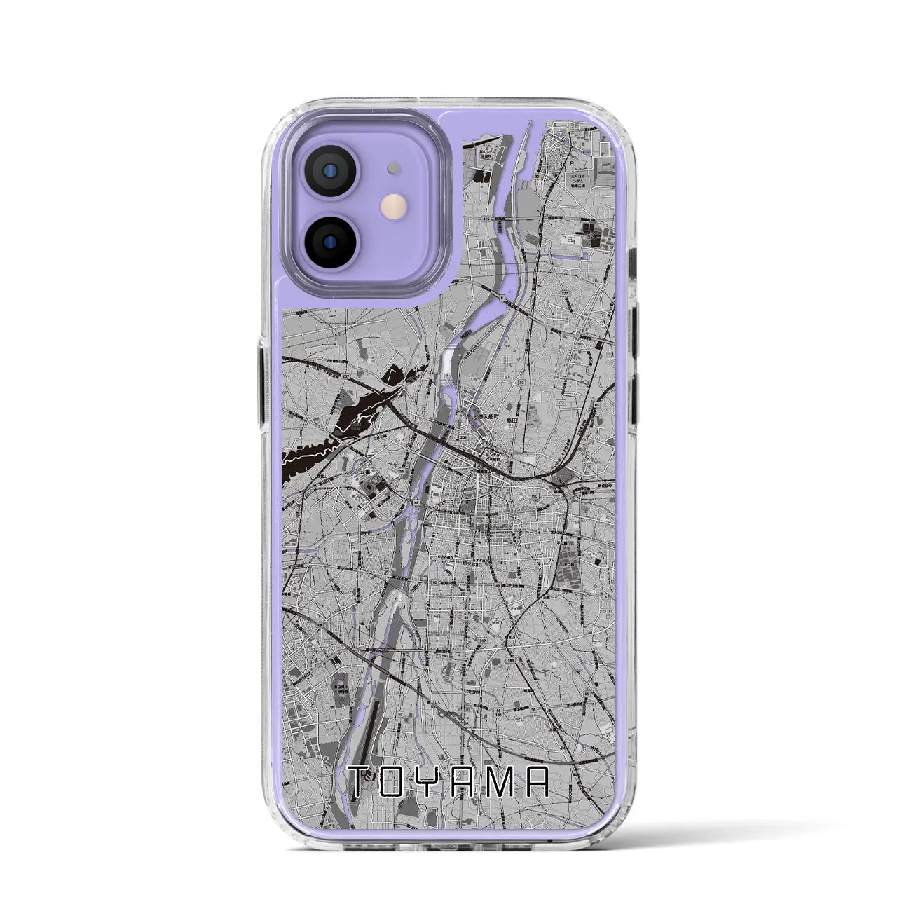 【富山（富山県）】地図柄iPhoneケース（MagSafeタイプ）