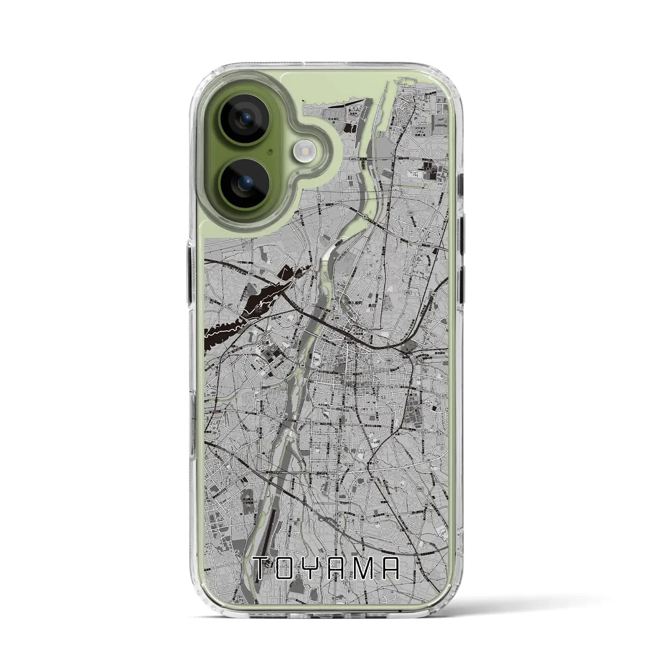 【富山（富山県）】地図柄iPhoneケース（MagSafeタイプ）