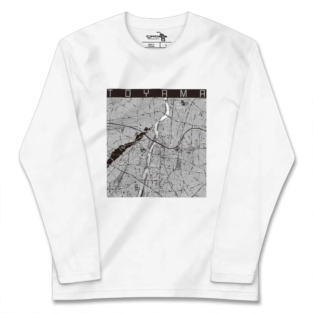 【富山（富山県）】地図柄ロングスリーブTシャツ