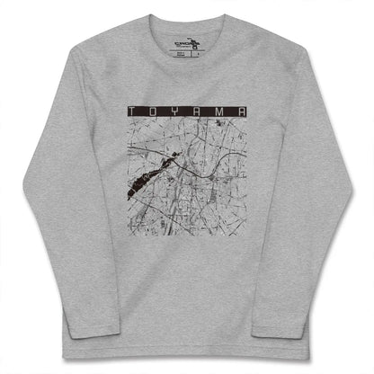 【富山（富山県）】地図柄ロングスリーブTシャツ