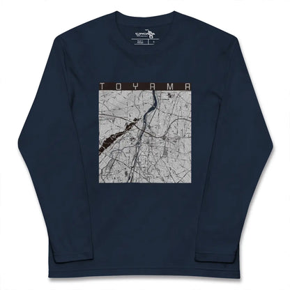 【富山（富山県）】地図柄ロングスリーブTシャツ