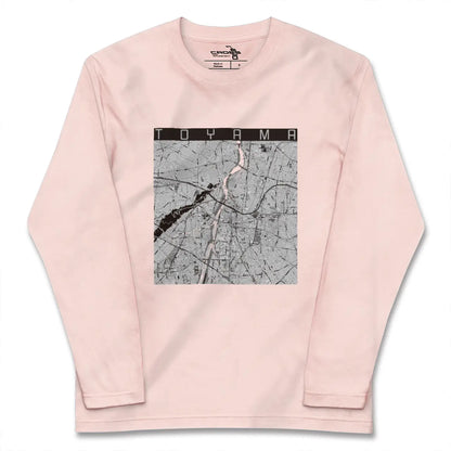 【富山（富山県）】地図柄ロングスリーブTシャツ