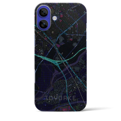 【豊明（愛知県）】地図柄iPhoneケース（バックカバータイプ）