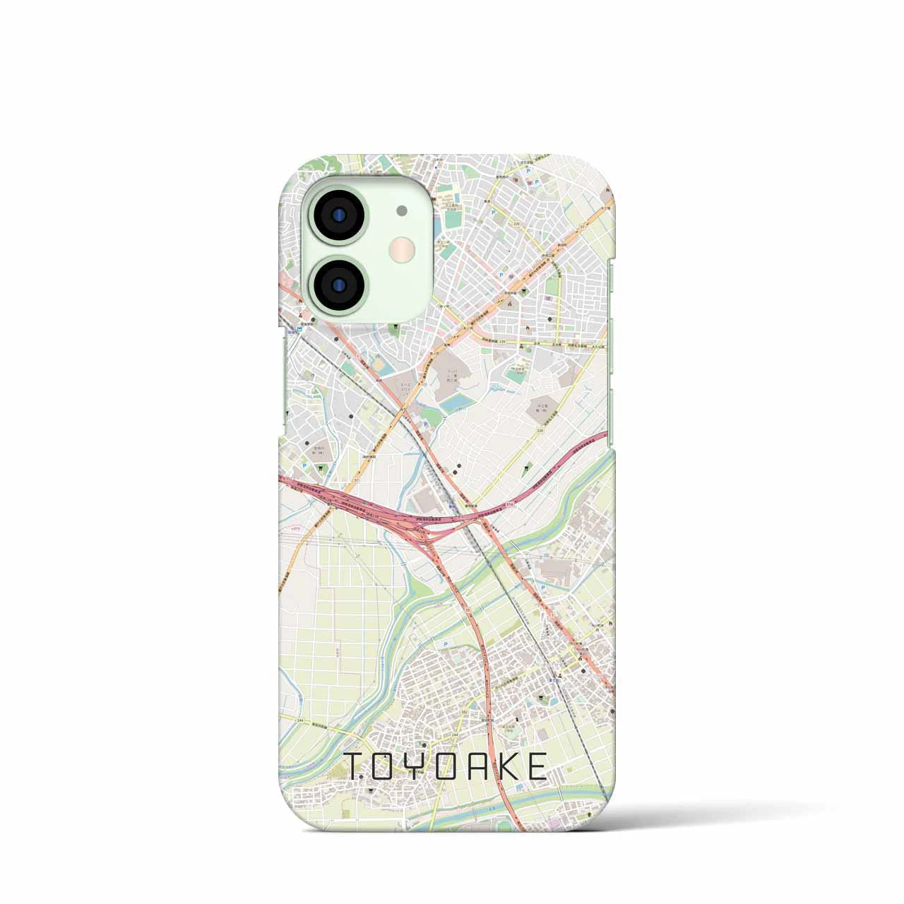 【豊明（愛知県）】地図柄iPhoneケース（バックカバータイプ）
