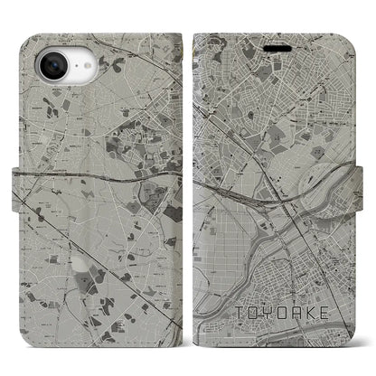 【豊明（愛知県）】地図柄iPhoneケース（手帳タイプ）