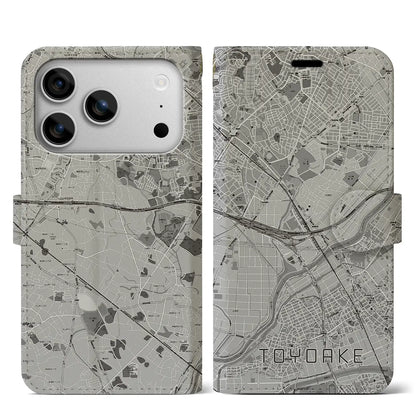 【豊明（愛知県）】地図柄iPhoneケース（手帳タイプ）