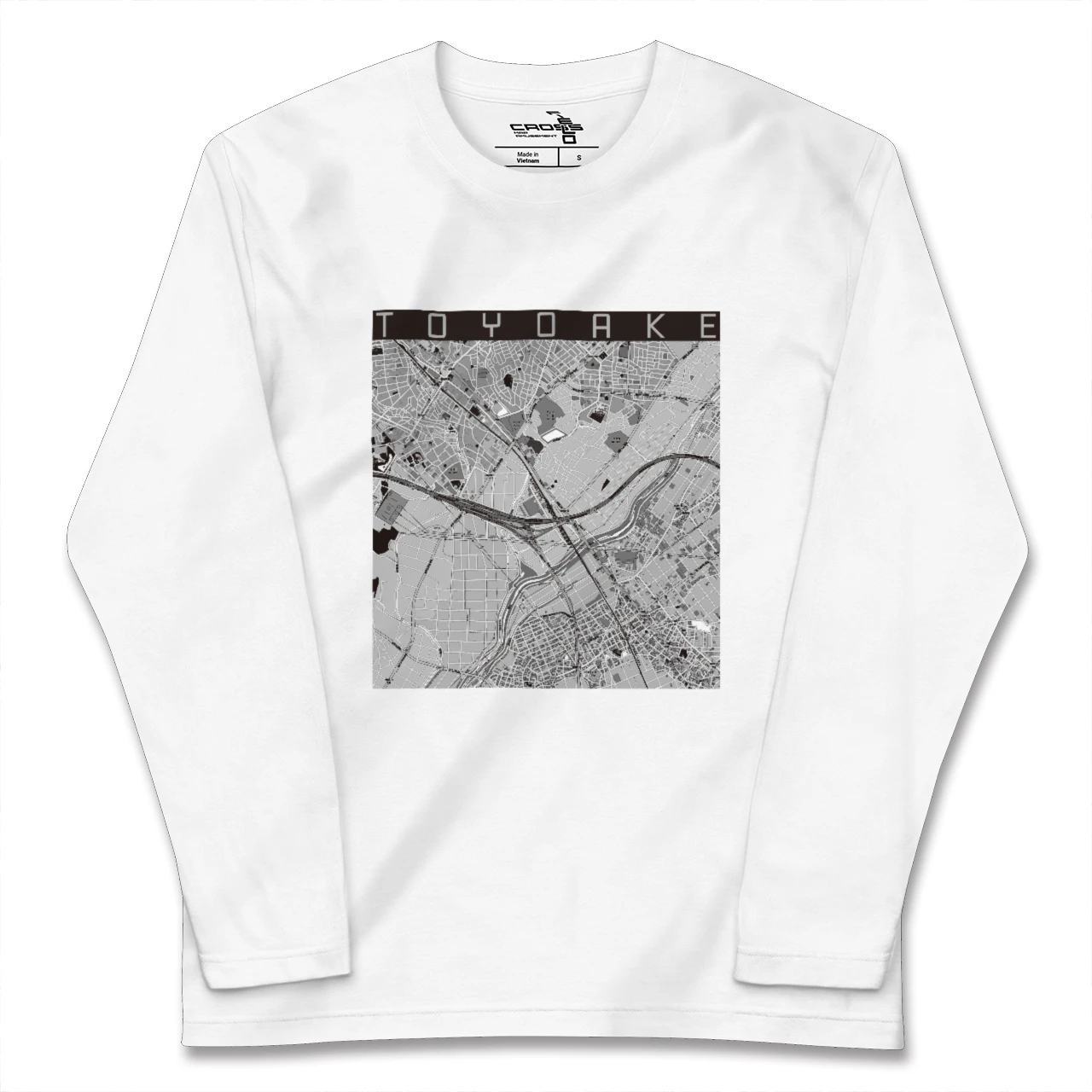 【豊明（愛知県）】地図柄ロングスリーブTシャツ