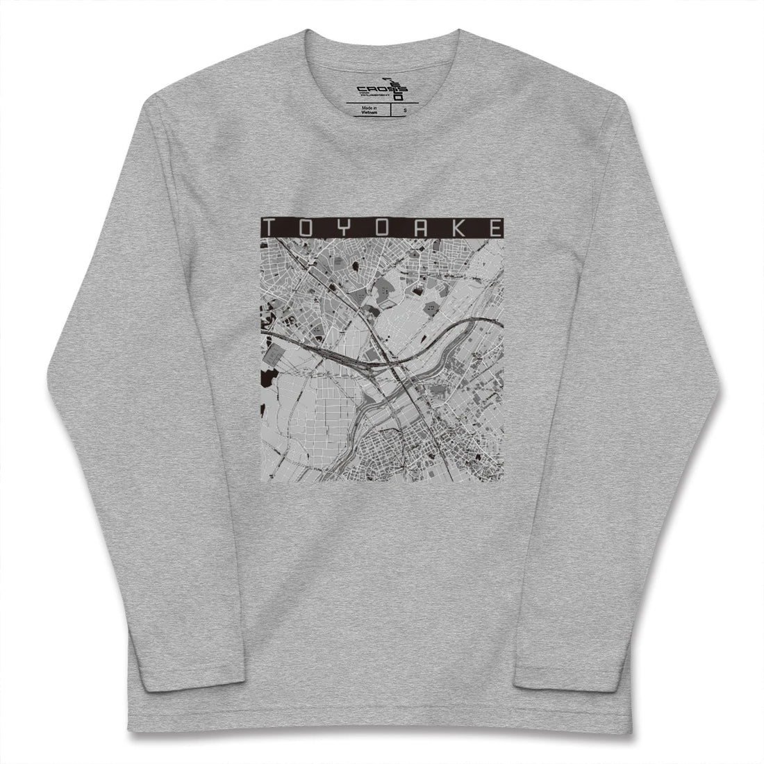 【豊明（愛知県）】地図柄ロングスリーブTシャツ
