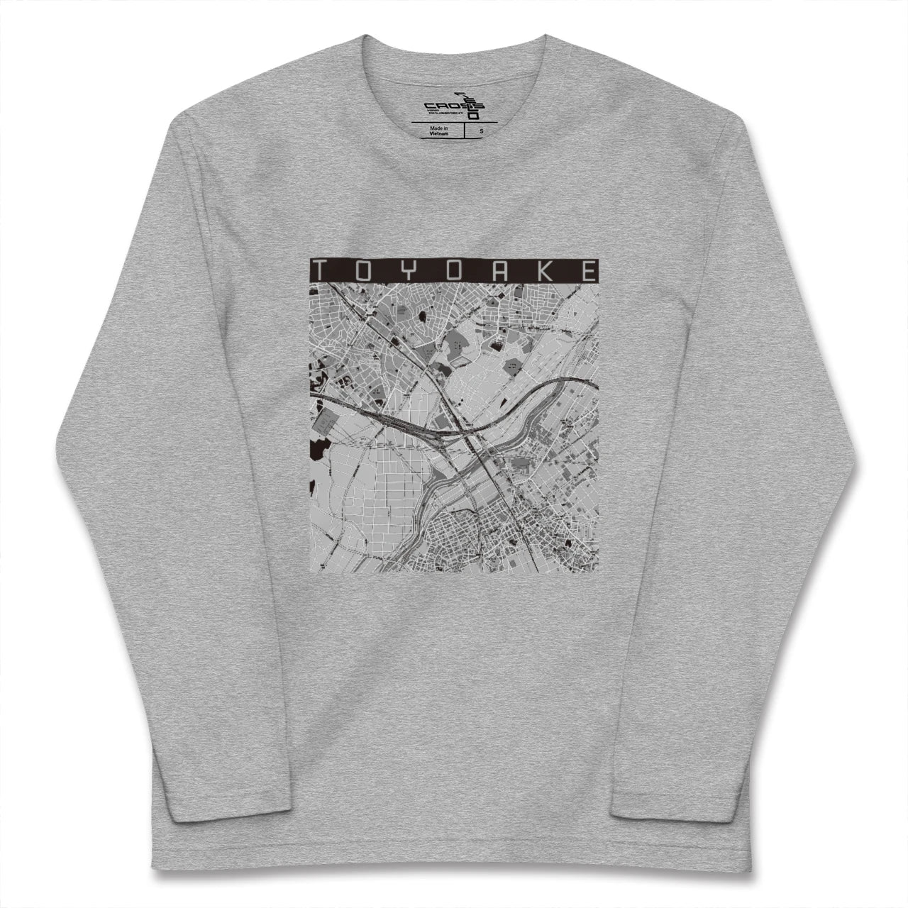 【豊明（愛知県）】地図柄ロングスリーブTシャツ