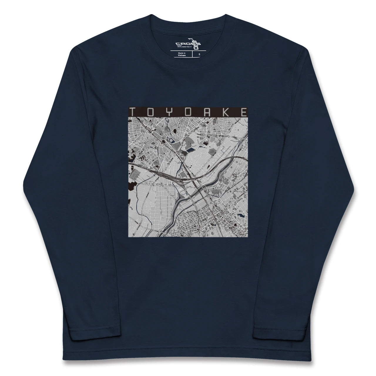 【豊明（愛知県）】地図柄ロングスリーブTシャツ