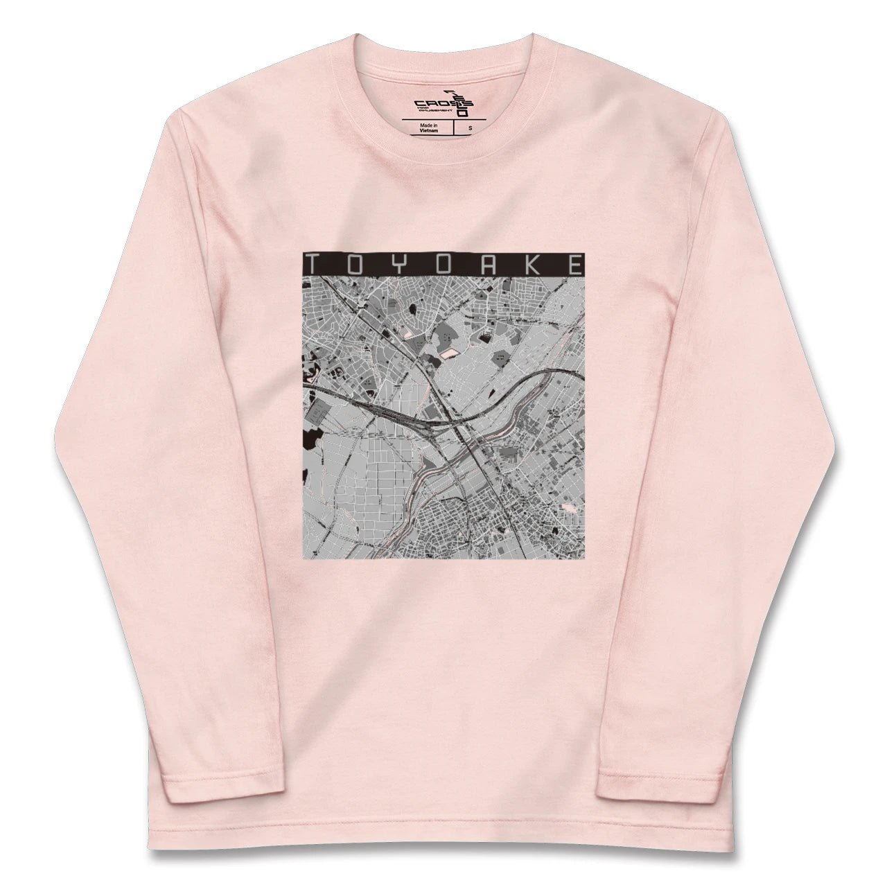 【豊明（愛知県）】地図柄ロングスリーブTシャツ