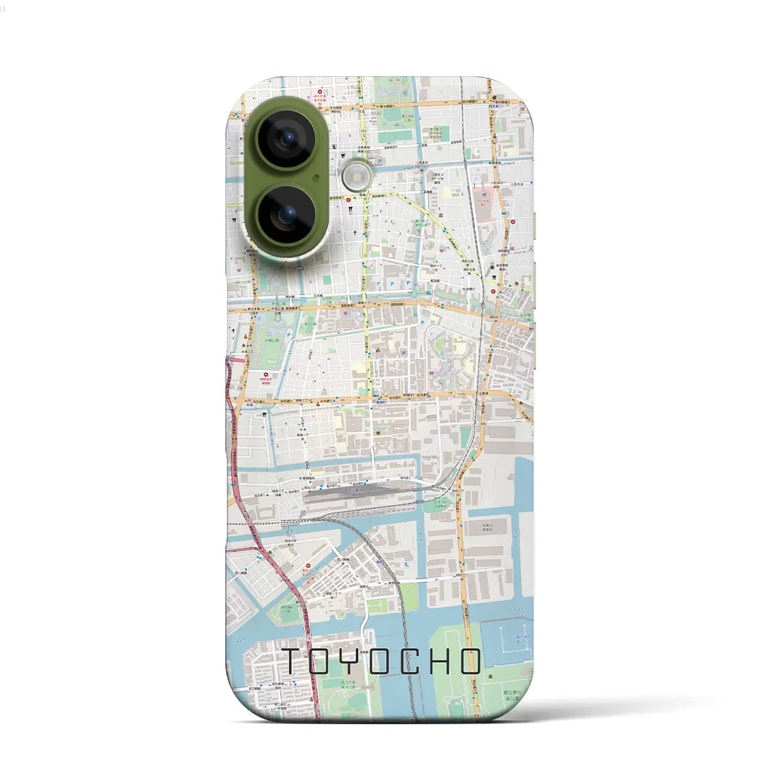 【東陽町（東京都）】地図柄iPhoneケース（バックカバータイプ）ナチュラル・iPhone 17 Pro Max 用