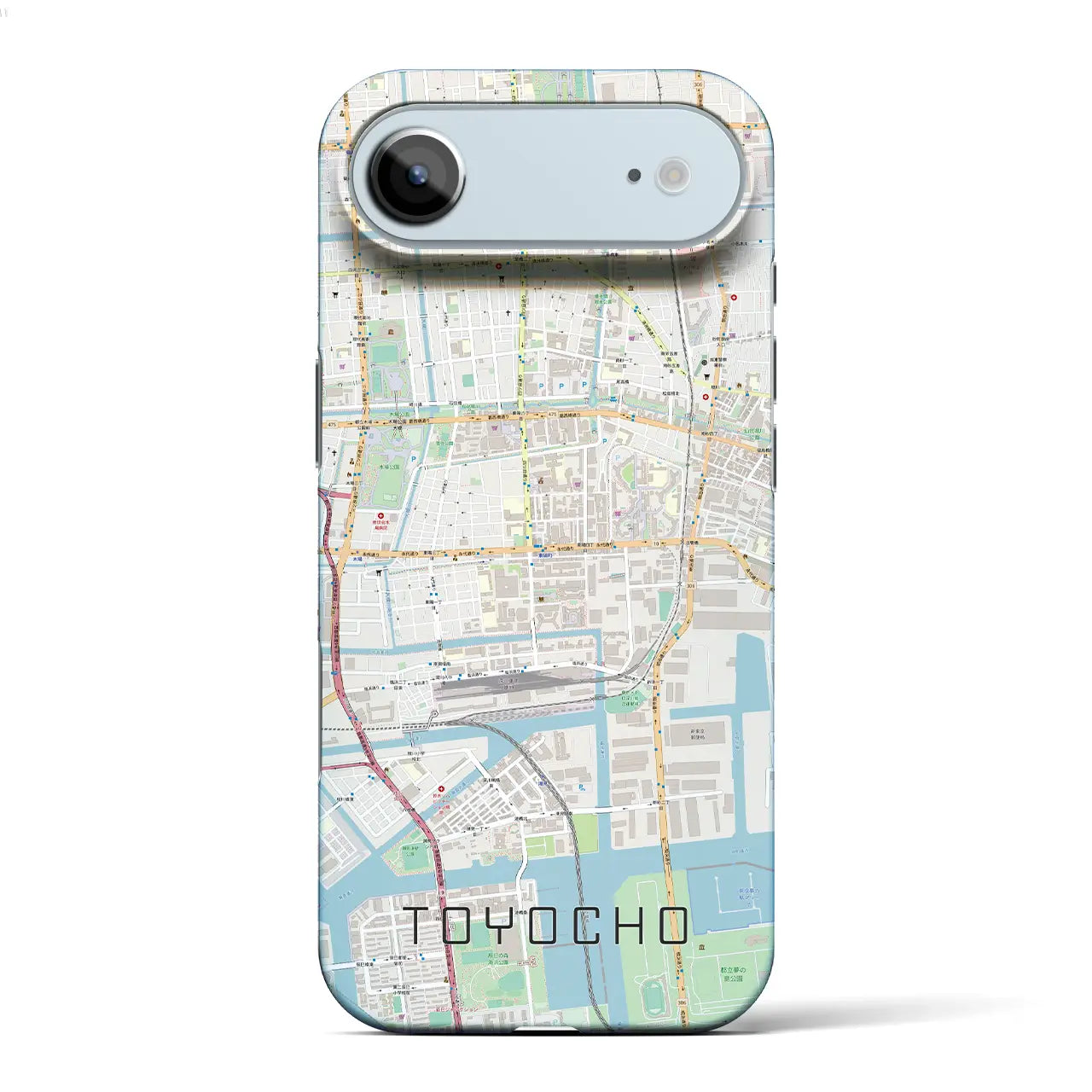 【東陽町（東京都）】地図柄iPhoneケース（バックカバータイプ）