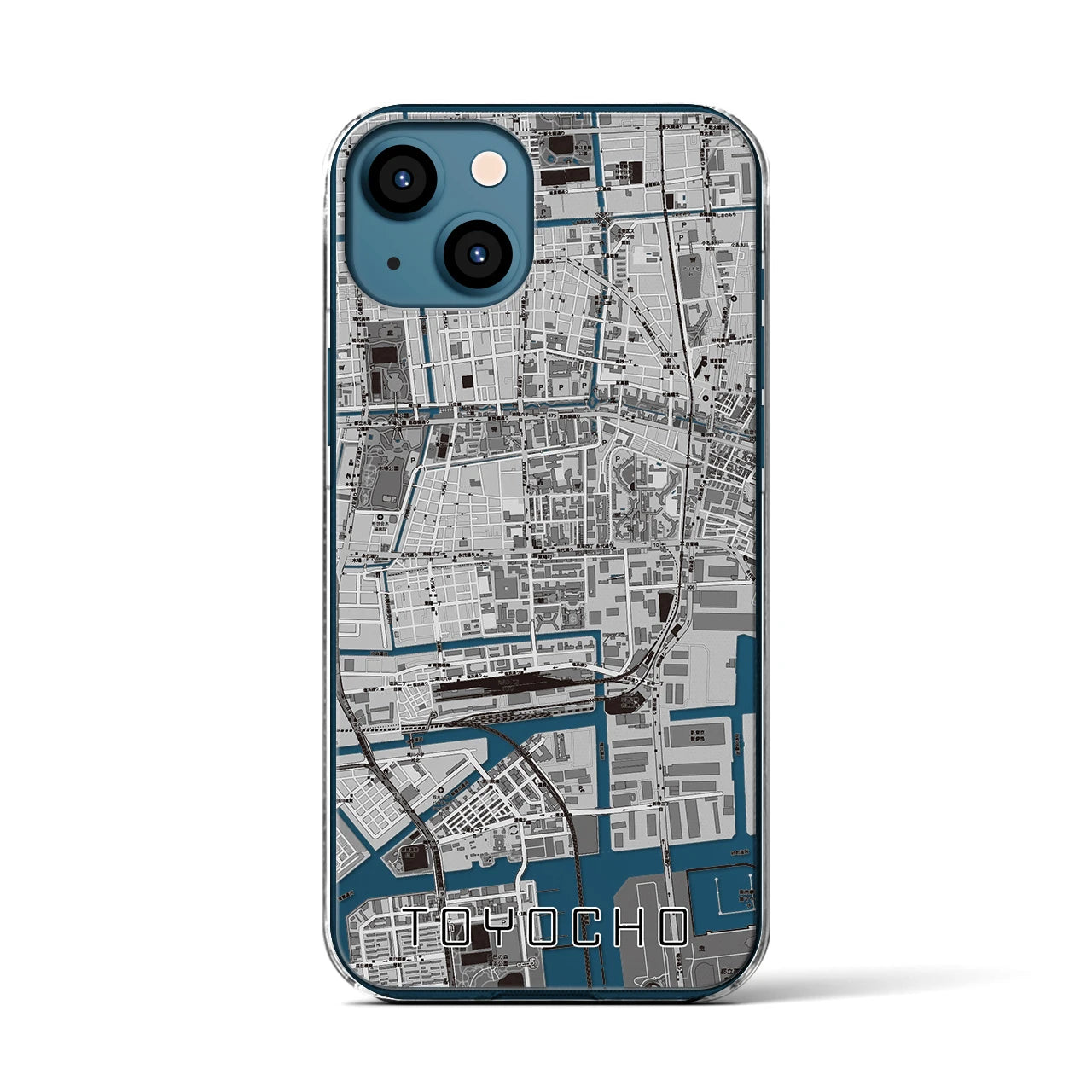 【東陽町（東京都）】地図柄iPhoneケース（クリアタイプ）