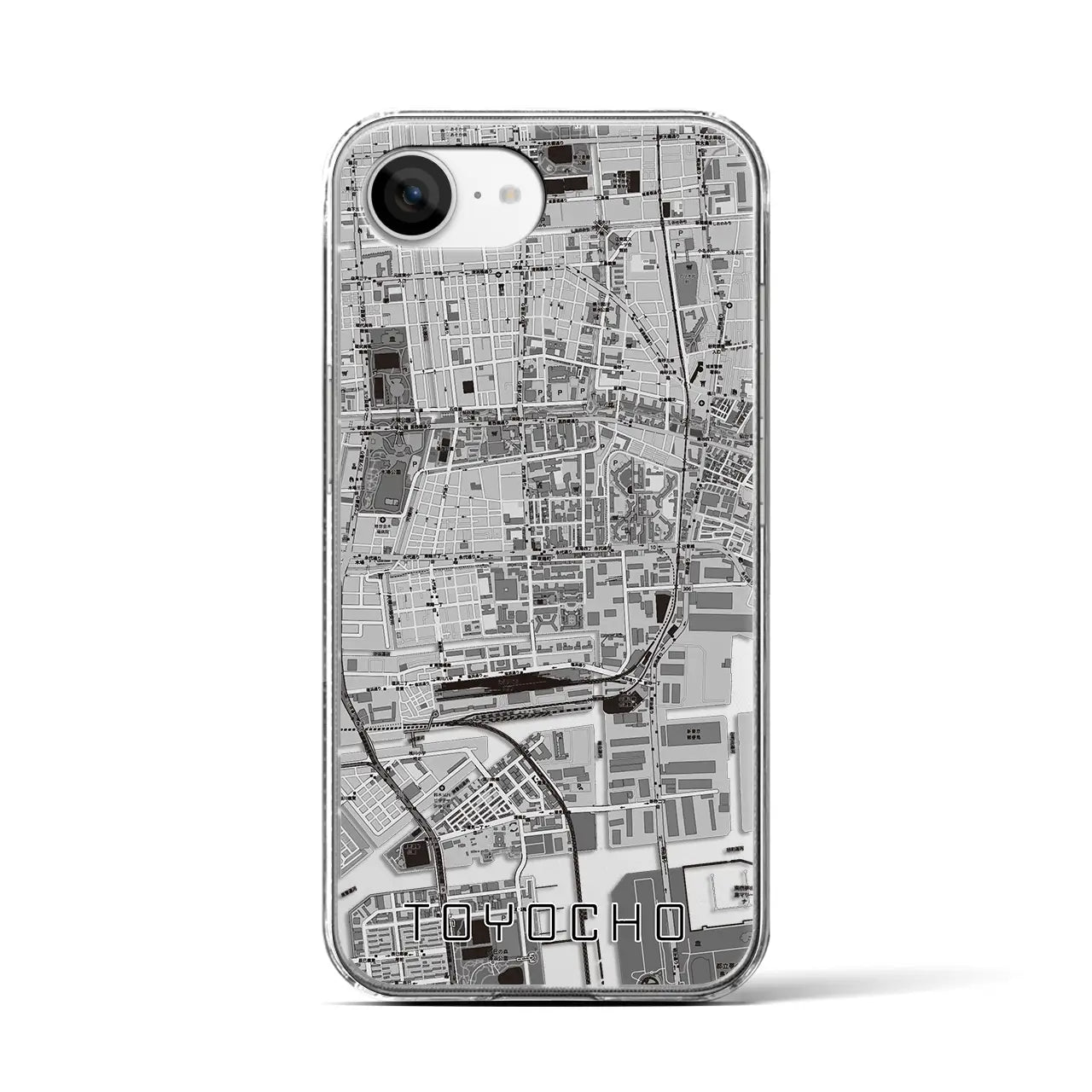 【東陽町（東京都）】地図柄iPhoneケース（クリアタイプ）