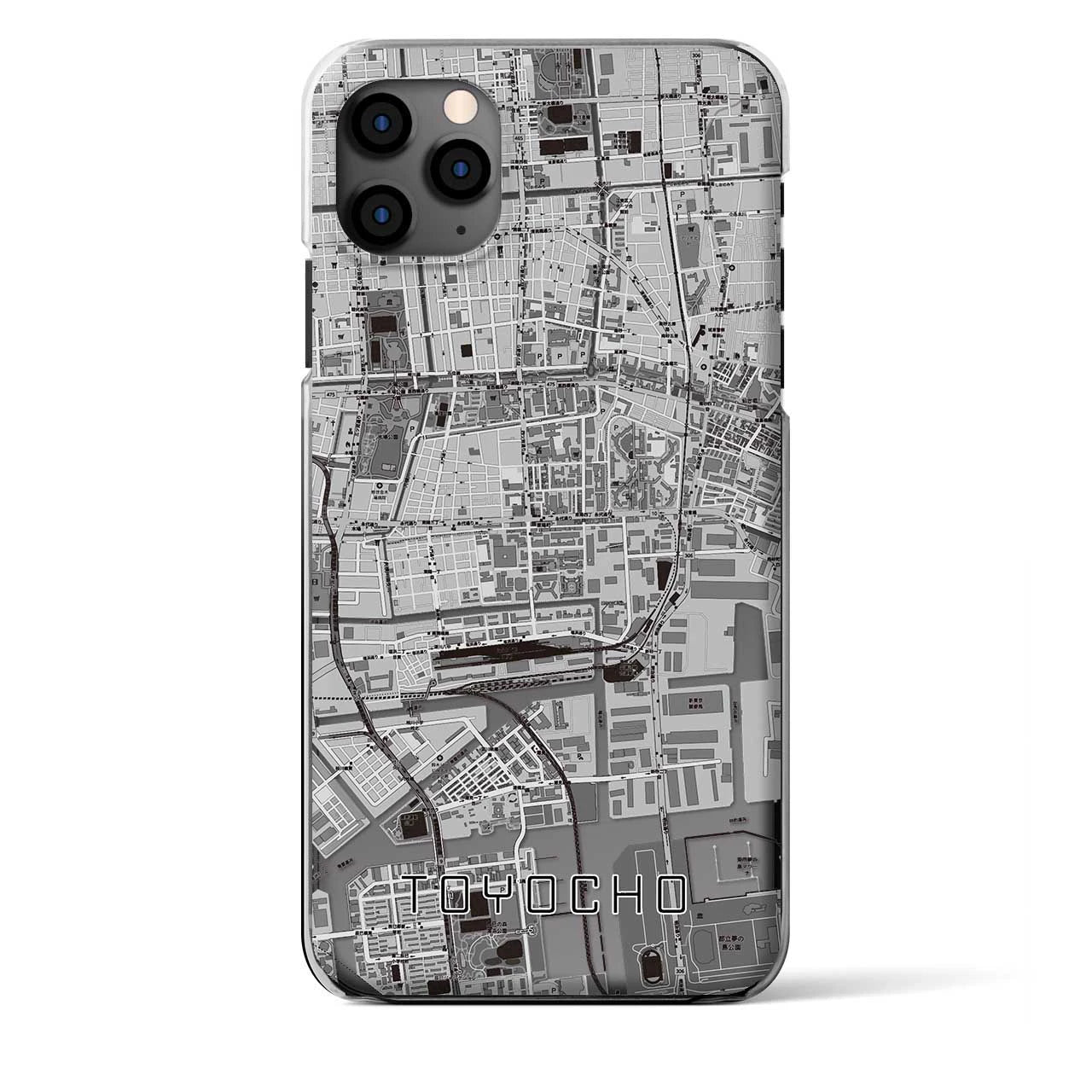 【東陽町（東京都）】地図柄iPhoneケース（クリアタイプ）