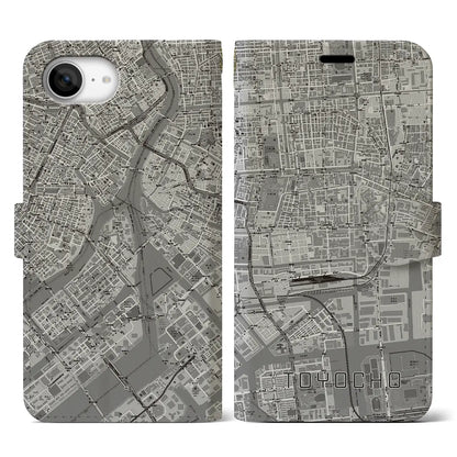 【東陽町（東京都）】地図柄iPhoneケース（手帳タイプ）