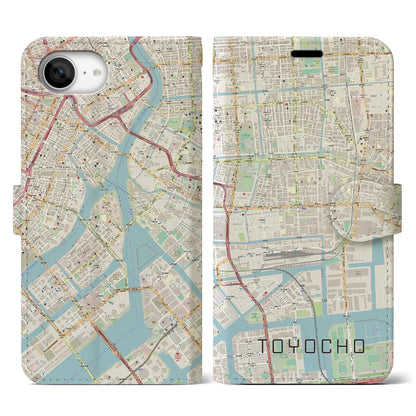 【東陽町（東京都）】地図柄iPhoneケース（手帳タイプ）