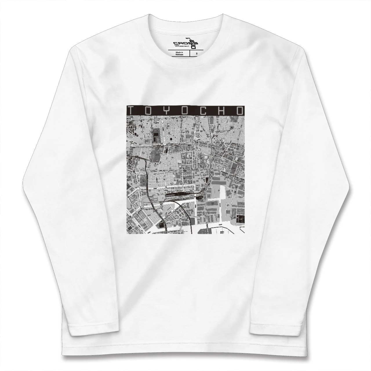 【東陽町（東京都）】地図柄ロングスリーブTシャツ