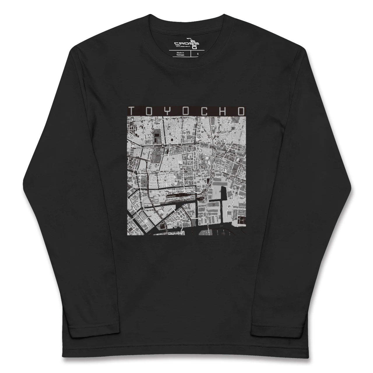 【東陽町（東京都）】地図柄ロングスリーブTシャツ