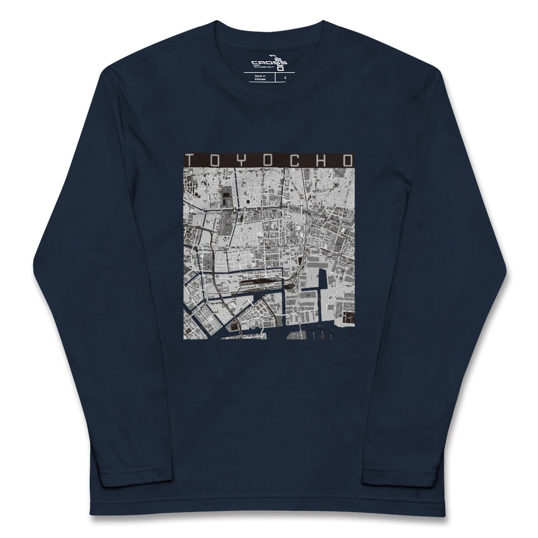 【東陽町(東京都)】地図柄ロングスリーブTシャツ