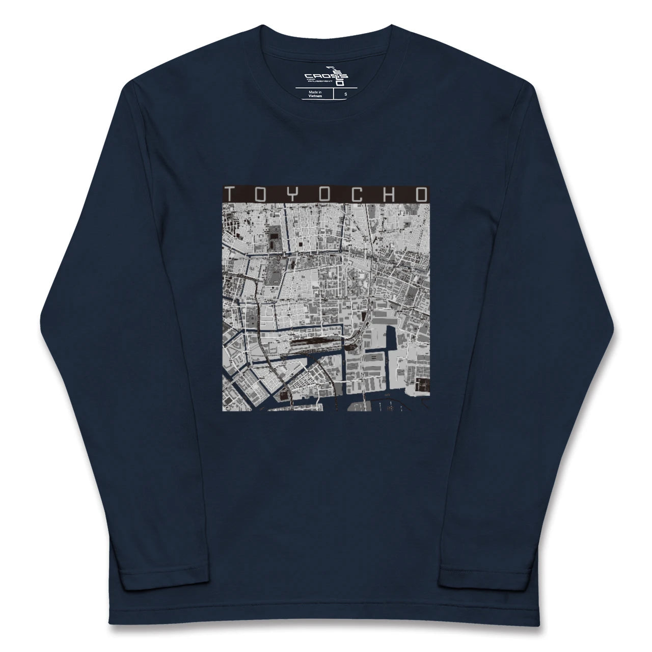 【東陽町（東京都）】地図柄ロングスリーブTシャツ