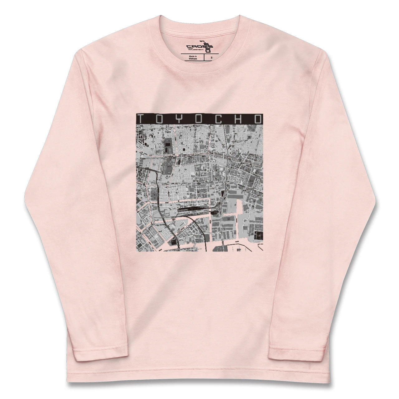 【東陽町（東京都）】地図柄ロングスリーブTシャツ