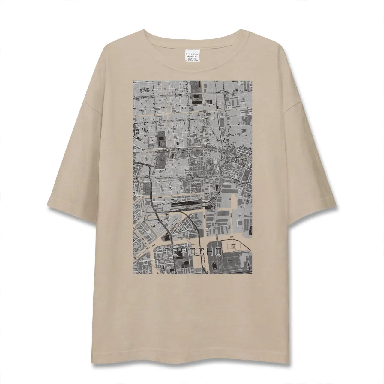 【東陽町（東京都）】地図柄ビッグシルエットTシャツ