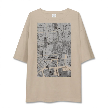 【東陽町（東京都）】地図柄ビッグシルエットTシャツ