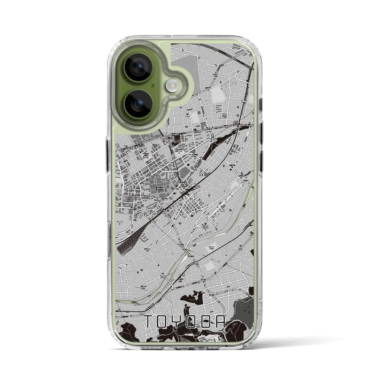 【豊田（東京都）】地図柄iPhoneケース（MagSafeタイプ）