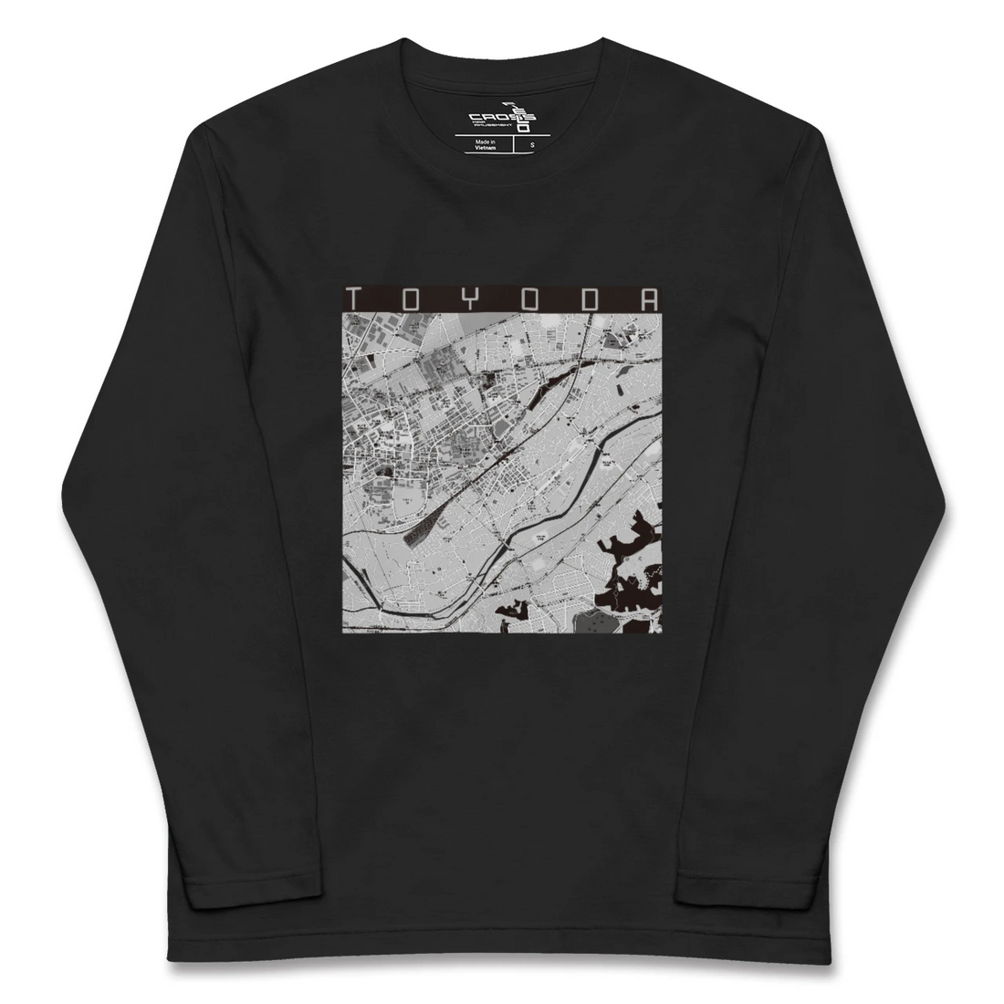 【豊田（東京都）】地図柄ロングスリーブTシャツ