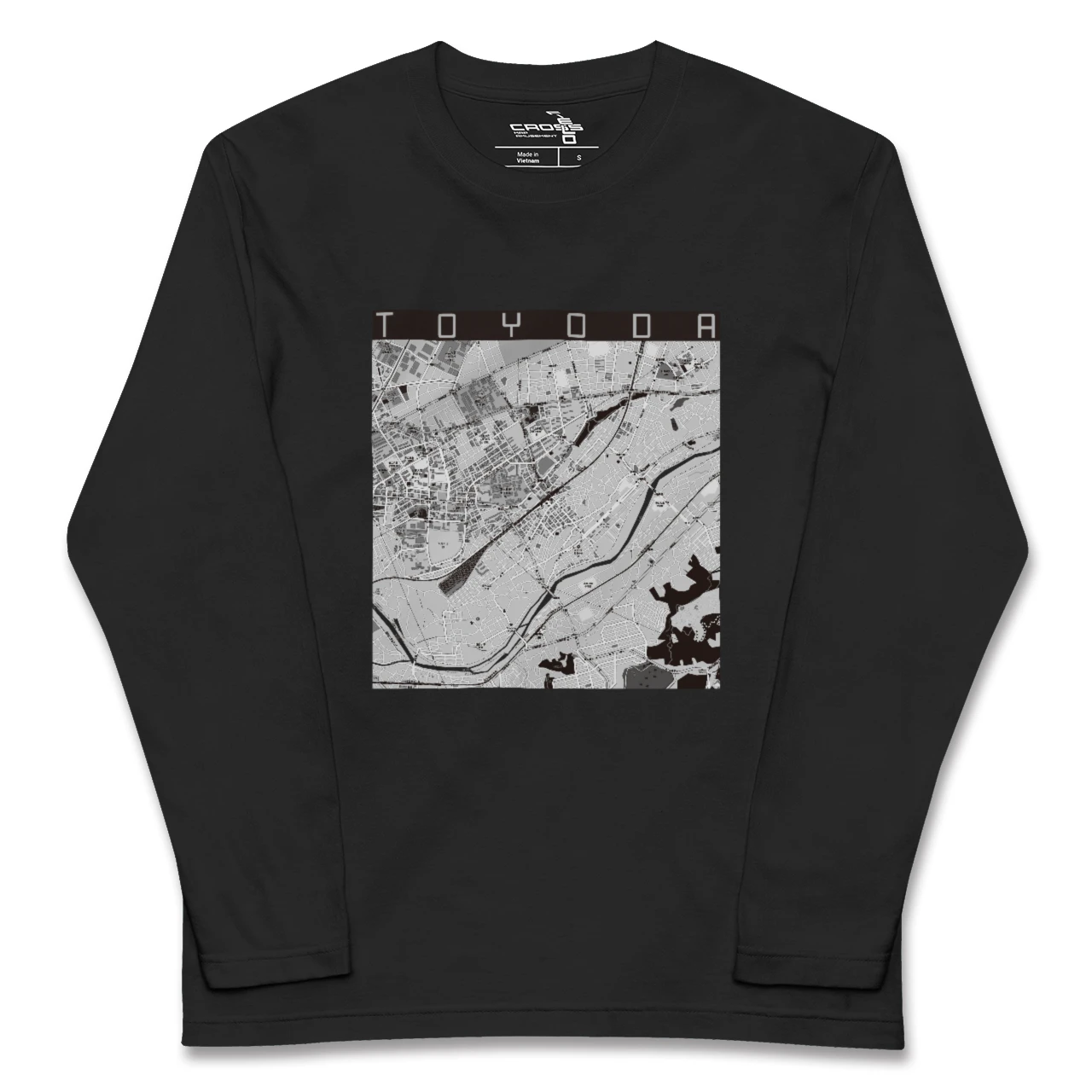 【豊田（東京都）】地図柄ロングスリーブTシャツ
