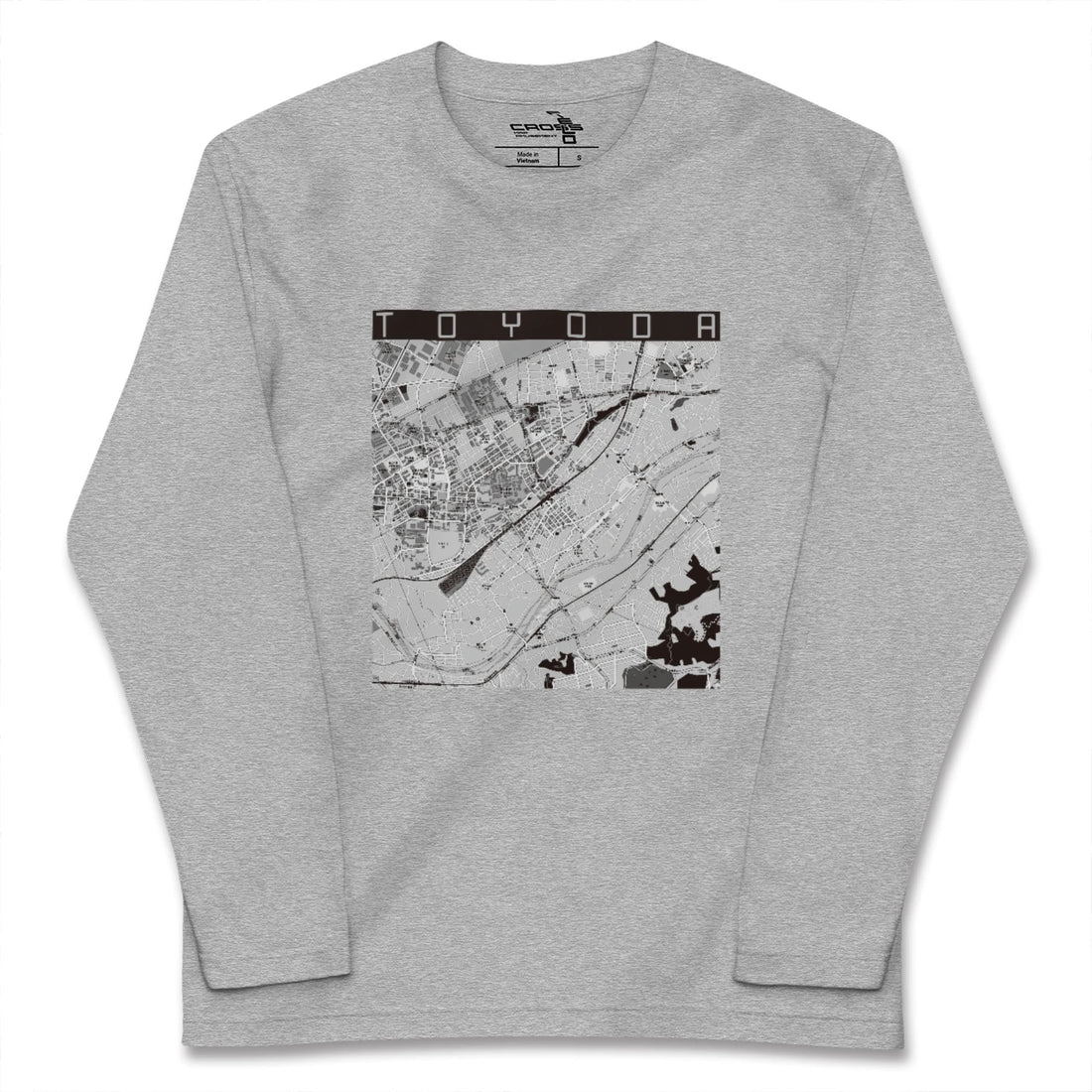 【豊田（東京都）】地図柄ロングスリーブTシャツ
