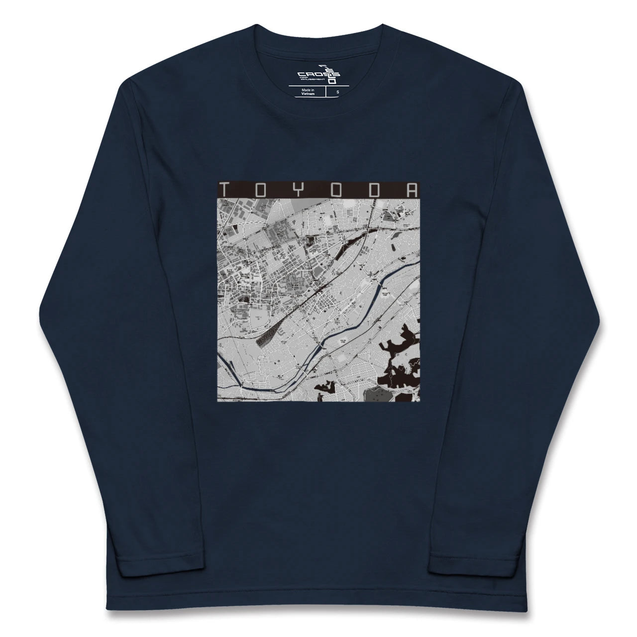 【豊田（東京都）】地図柄ロングスリーブTシャツ