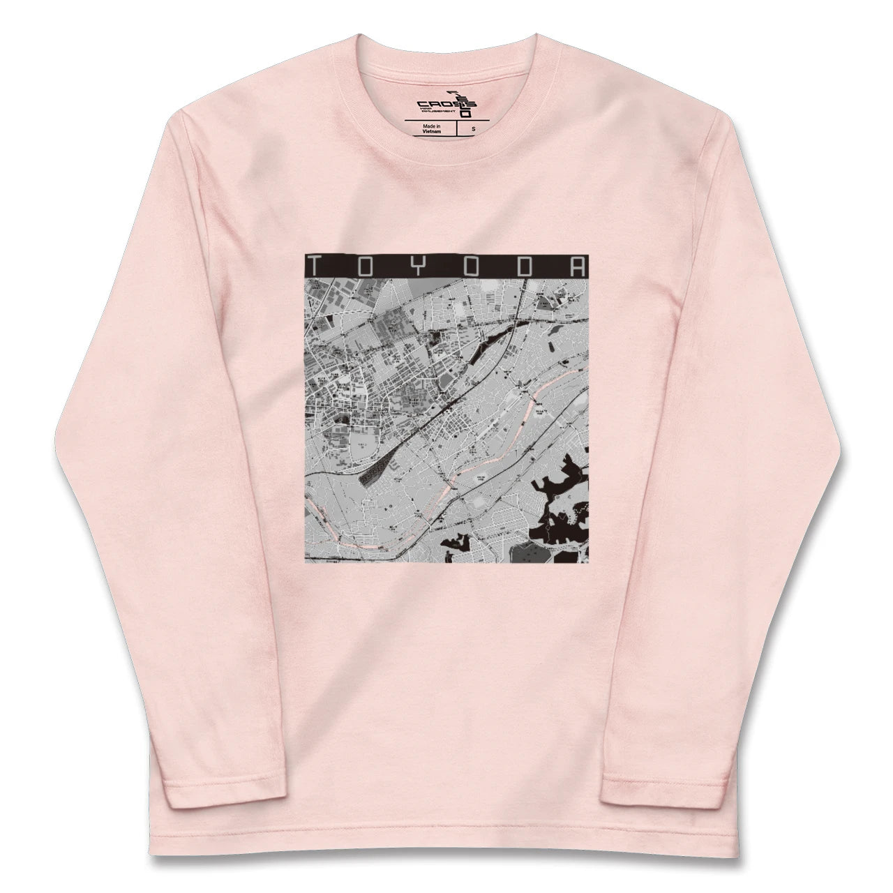 【豊田（東京都）】地図柄ロングスリーブTシャツ