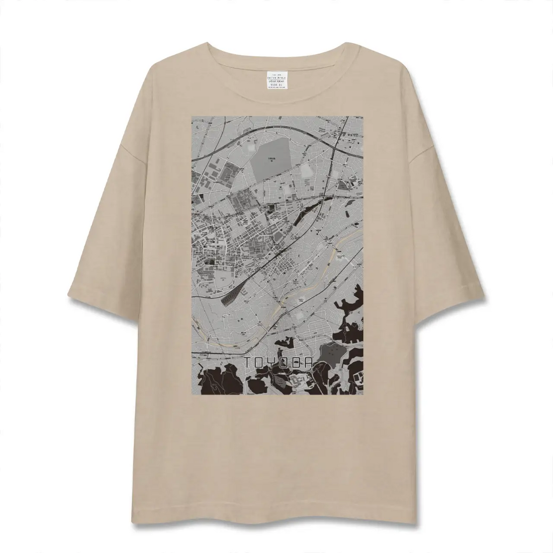 【豊田(東京都)】地図柄ビッグシルエットTシャツ