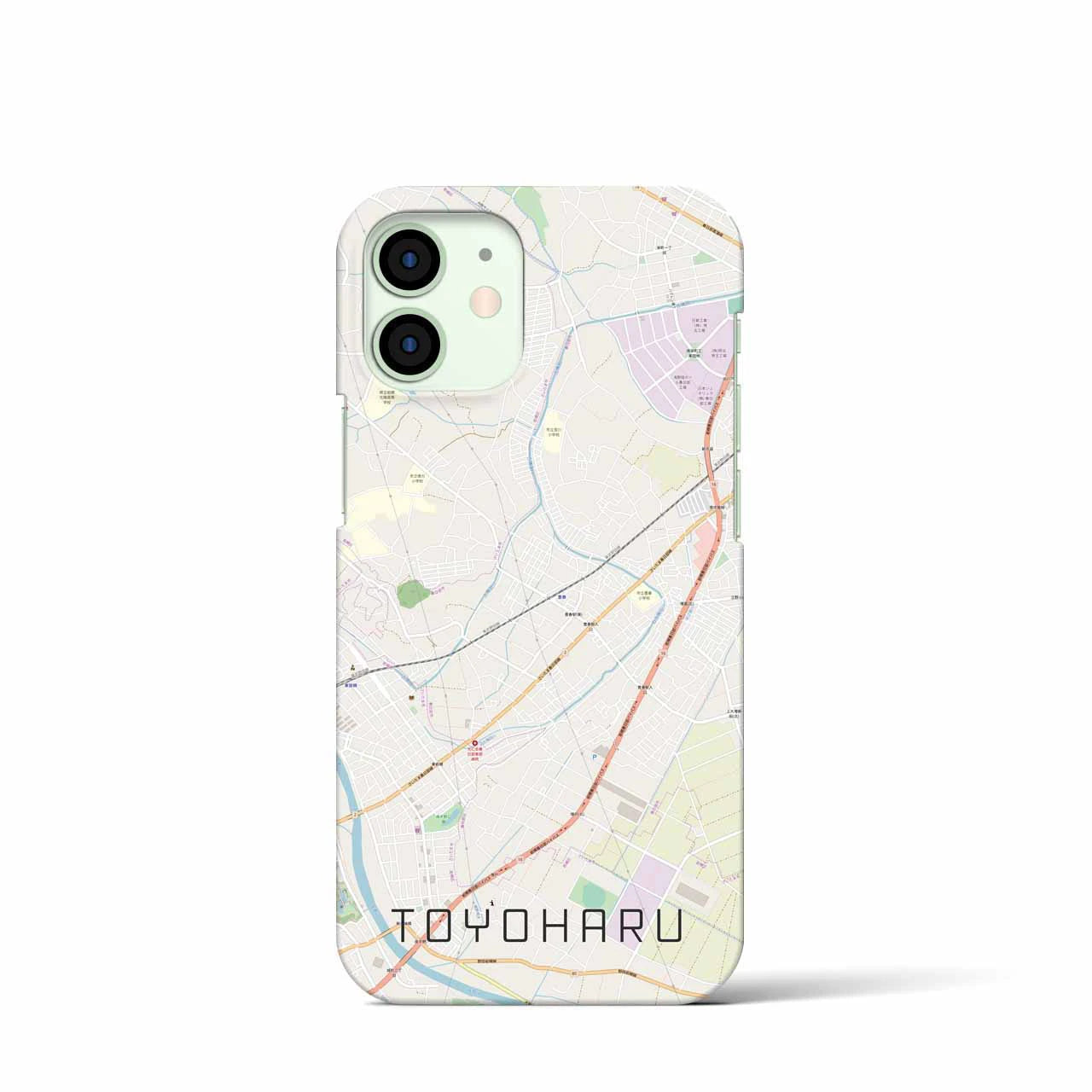 【豊春（埼玉県）】地図柄iPhoneケース（バックカバータイプ）