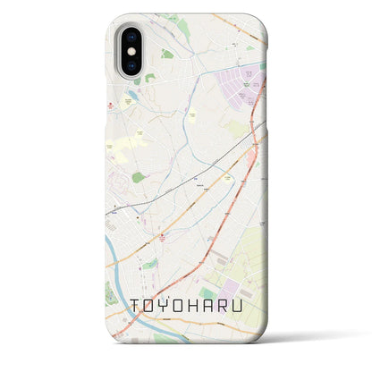 【豊春（埼玉県）】地図柄iPhoneケース（バックカバータイプ）