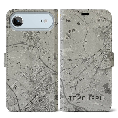 【豊春（埼玉県）】地図柄iPhoneケース（手帳タイプ）