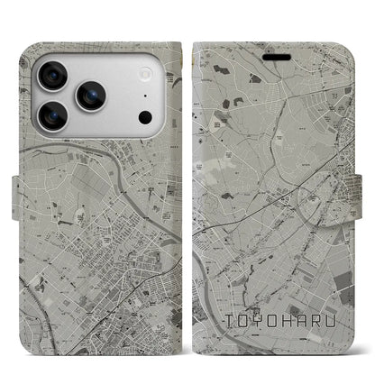 【豊春（埼玉県）】地図柄iPhoneケース（手帳タイプ）