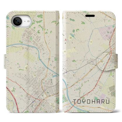 【豊春（埼玉県）】地図柄iPhoneケース（手帳タイプ）