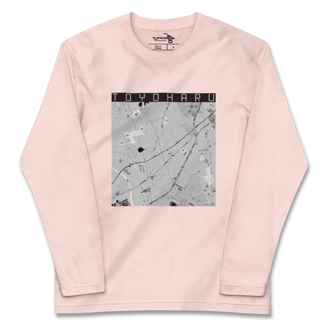【豊春（埼玉県）】地図柄ロングスリーブTシャツ