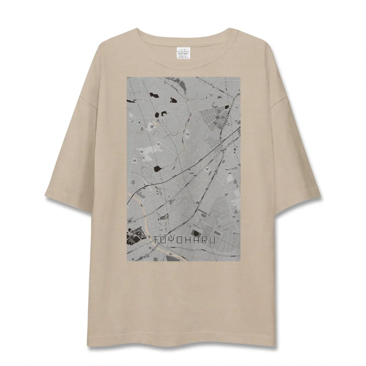 【豊春（埼玉県）】地図柄ビッグシルエットTシャツ