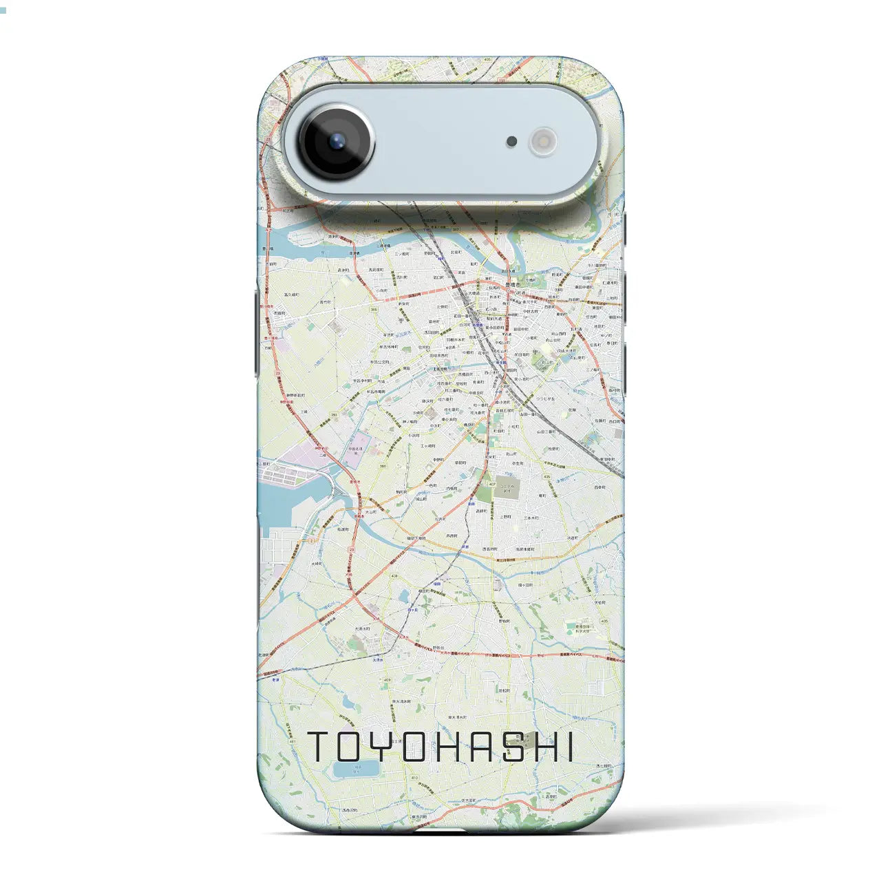 【豊橋（愛知県）】地図柄iPhoneケース（バックカバータイプ）