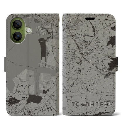 【豊橋（愛知県）】地図柄iPhoneケース（手帳タイプ）